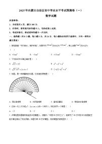 2025年内蒙古自治区初中学业水平考试数学预测卷（一）（中考模拟）