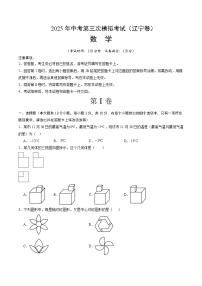 2025年中考数学第三次模拟考试卷：数学（辽宁卷）（考试版）