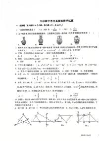 2025年济南市长清区初三数学中考三模试题及其答案解析