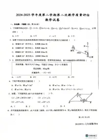河北省廊坊市第四中学2024-2025学年七年级下学期5月月考数学试题
