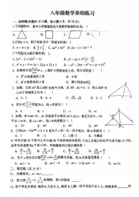 河南省驻马店市第四中学2024-2025学年八年级下学期5月月考数学试题