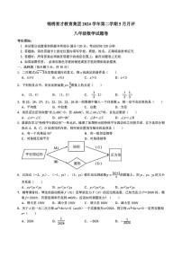 浙江省杭州市锦绣育才教育集团2024-2025学年八年级下学期5月考数学试卷