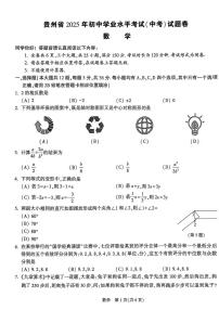 2025年贵州省初中学业水平考试数学卷（中考模拟）