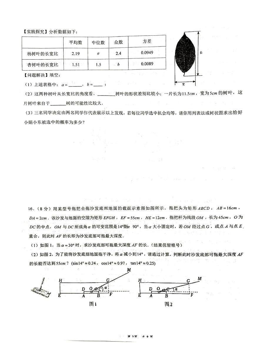 2025听四川省成都市七中育才学校中考模拟数学试题(中考模拟)第3页