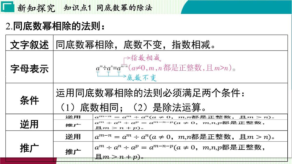 浙教版数学2024七年级下册 3.6 同底数幂的除法 PPT课件第5页