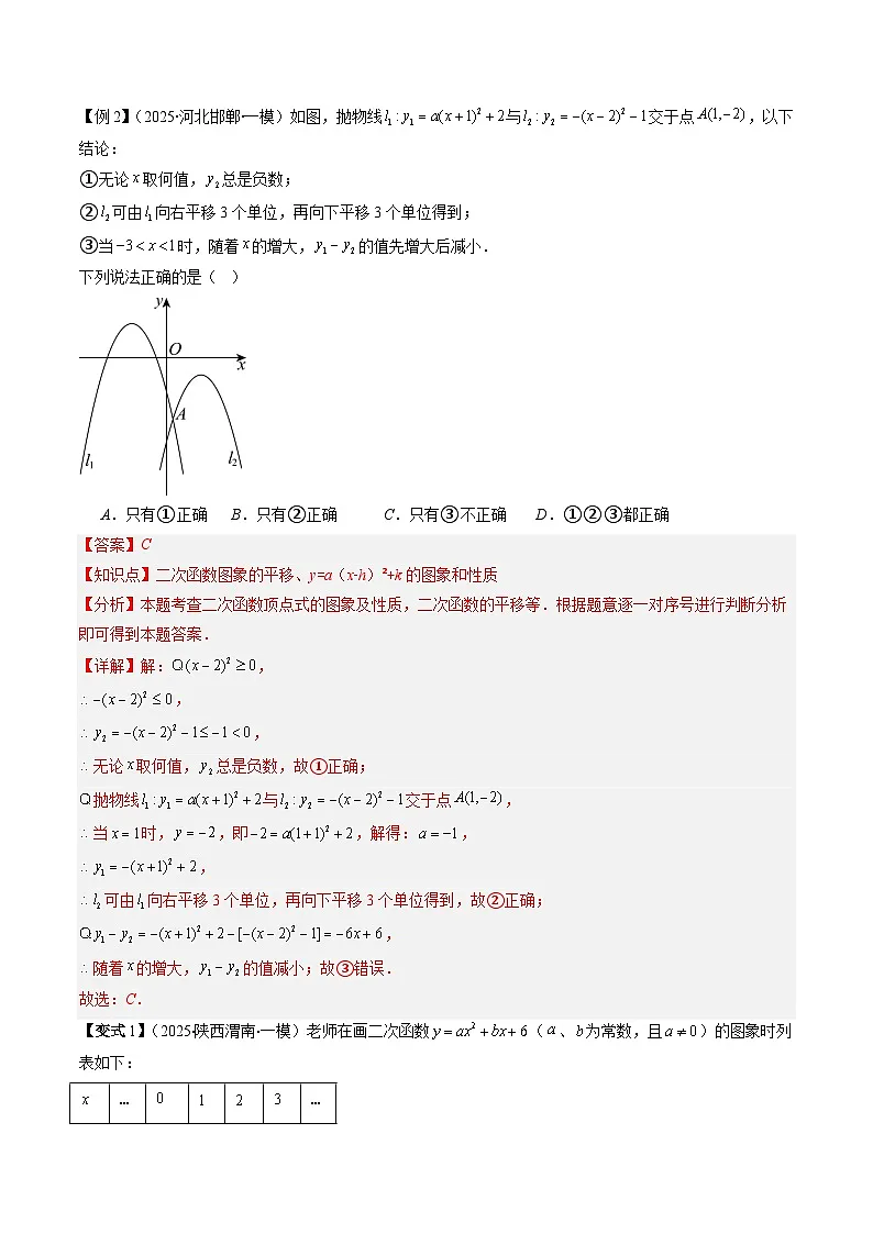 抢分秘籍14 函数选填压轴题(含一次函数、二次函数、反比例函数等综合问题)(四大题型+三大易错)(解析版)第3页
