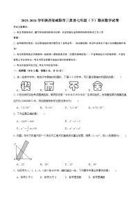 陕西省咸阳市三原县2023-2024学年七年级（下）期末数学试卷（含解析）