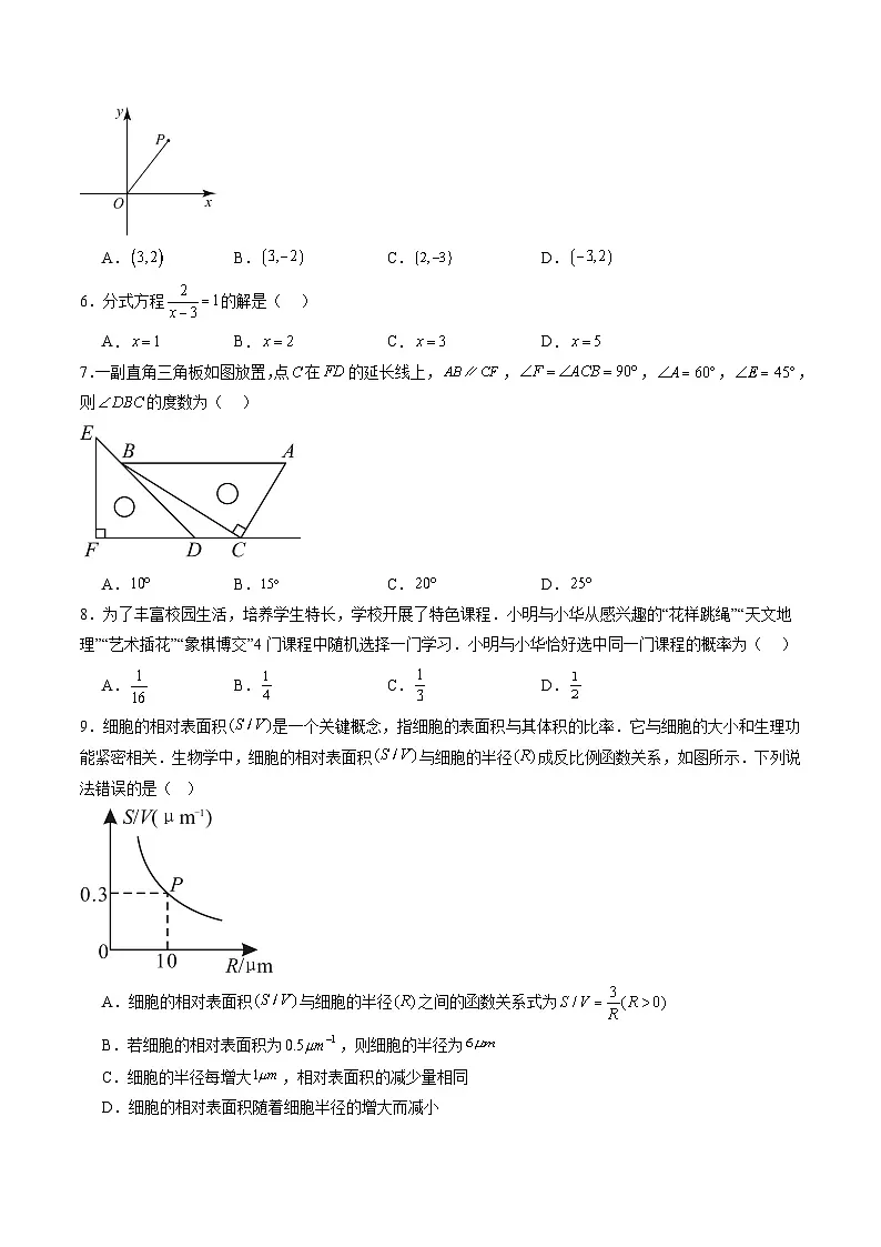 2025年中考考前押题最后一卷:数学(海南卷)(考试版)第2页