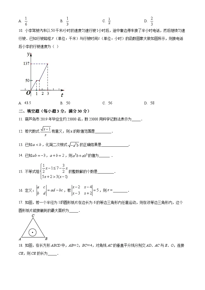 黑龙江省哈尔滨市群力经纬中学2024一2025学年下学期九年级五月份数学模拟测试(中考模拟)第3页