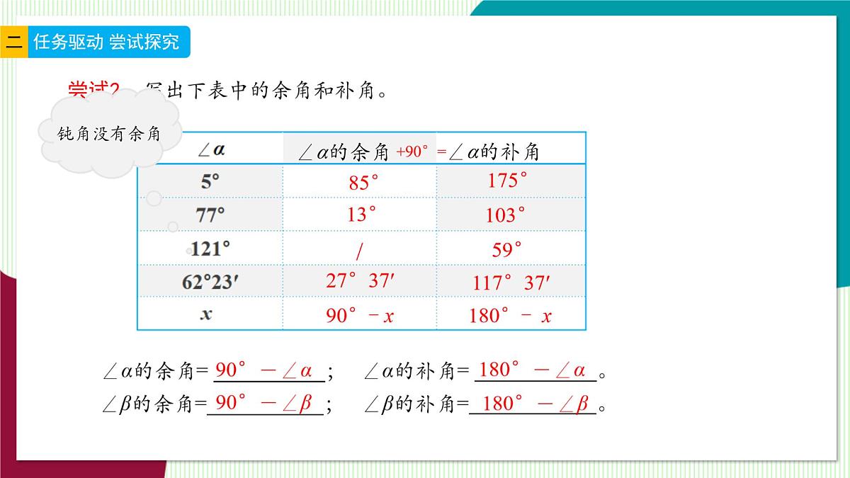 6.8 余角和补角-教学课件第7页