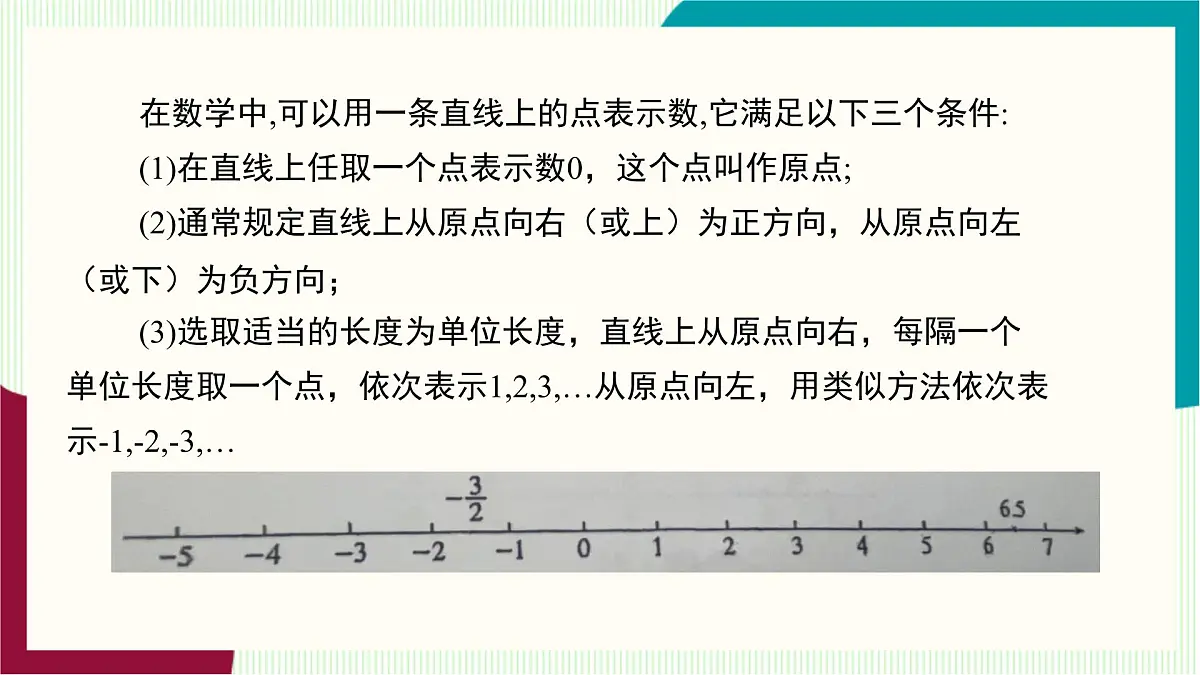 湘教版数学2024七年级上册 1.2数轴、相反数与绝对值(1.2.1 数轴) PPT课件第7页