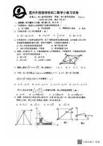 江苏省无锡市宜兴外国语学校2024-2025学年八年级下学期5月月考数学试题