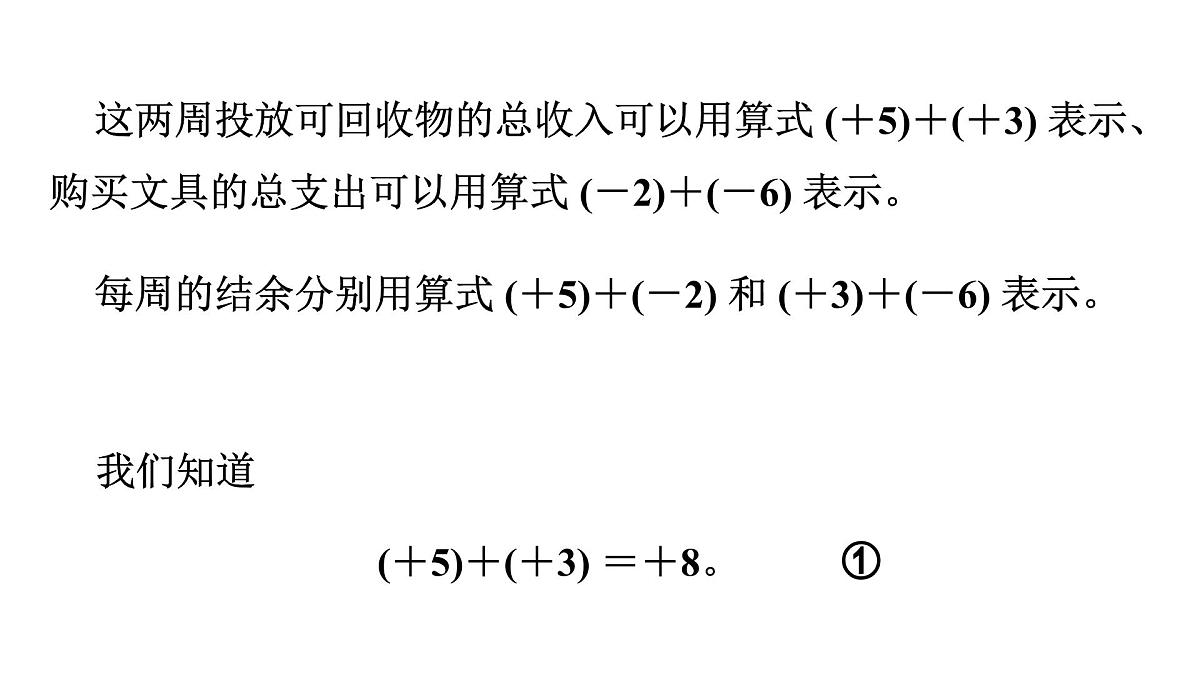 青岛版(2024)七年级数学上册 2.1 有理数的加法与减法 (课件)第8页