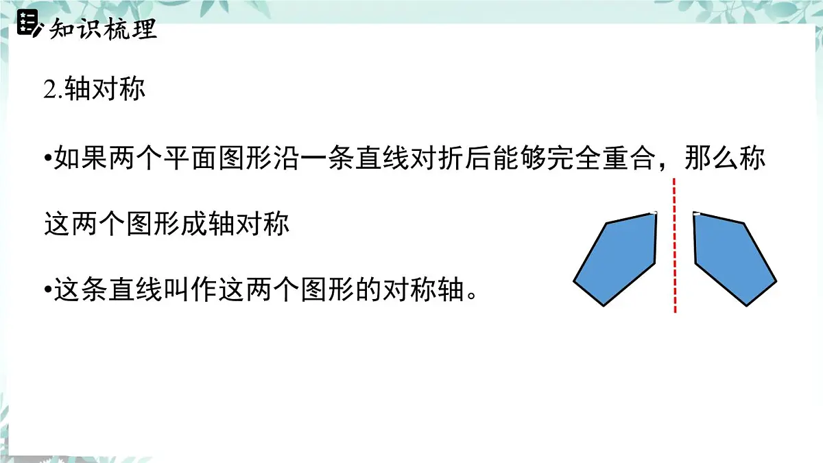 第五章 图形的轴对称 回顾与思考 课件 2024-2025学年北师大版数学七年级下册第5页