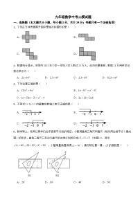 广东省深圳市罗湖区2025年九年级数学中考二模试题附答案