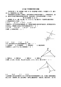福建省厦门市同安区2024-2025学年七年级下学期期中考试数学试卷(含答案)