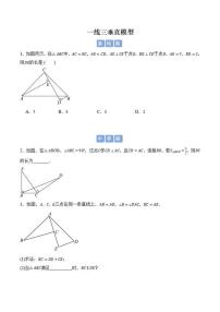 【专项练】一线三垂直模型-北师大版初中数学七年级下册期末专项（原卷版+解析版）