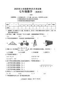 河北省唐山市滦南县两校联考2024-2025学年七年级下学期6月月考数学试题