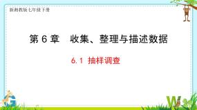 初中数学湘教版（2024）七年级下册（2024）抽样调查精品ppt课件