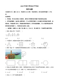 2025年山东省中考数学真题试卷含答案