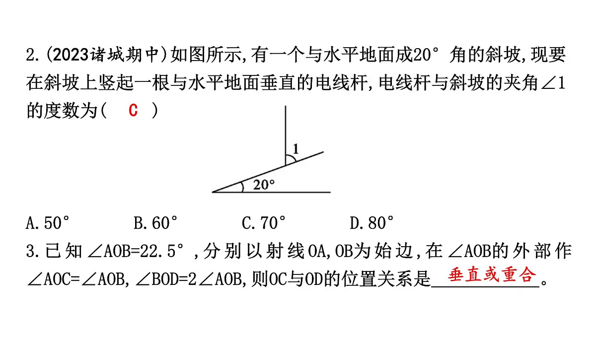 北师大版七下数学2.1.2垂 直【课件】第6页