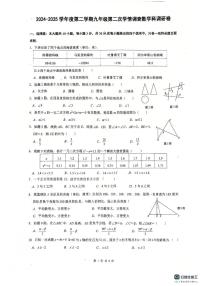 广东省佛山市南海区佛山市南海区桂城街道灯湖初级中学2024-2025学年九年级下学期6月月考数学试题