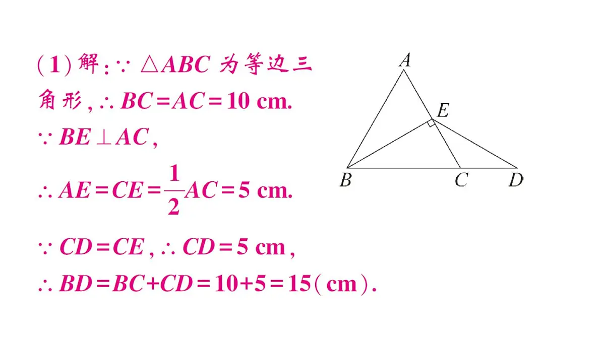 初中数学新华东师大版八年级上册12.3专题9 等腰三角形的性质与判定的综合作业课件(2025秋)第5页
