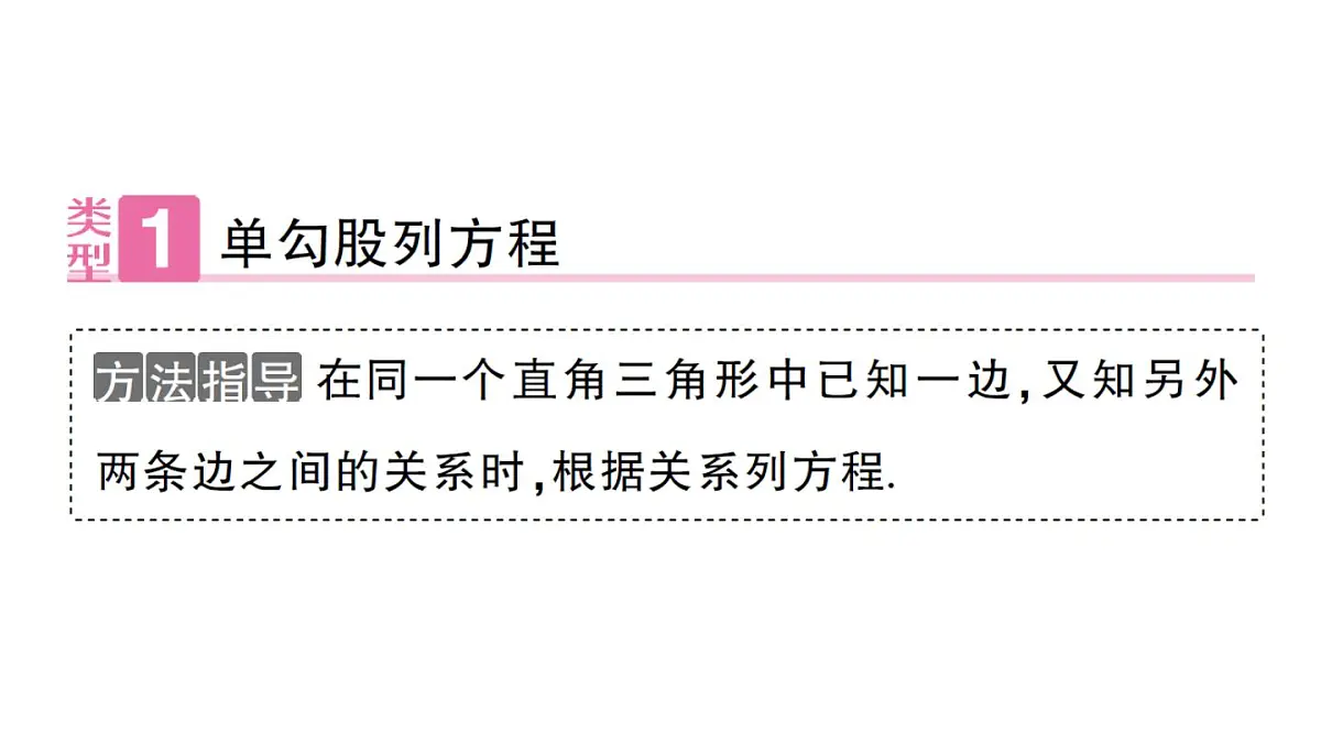 初中数学新华东师大版八年级上册13.2专题15 勾股定理中的方程思想作业课件(2025秋)第2页