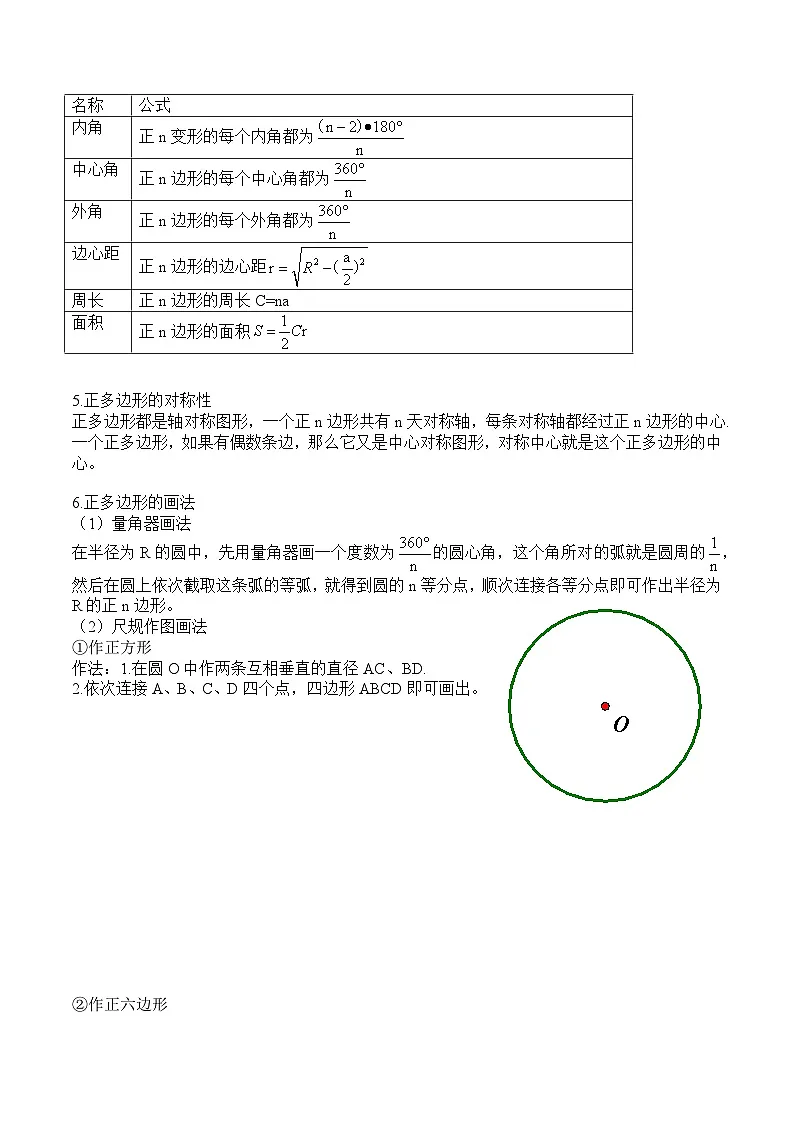 苏科版2025年新九年级数学暑假衔接讲义第2部分-预习篇-第12讲正多边形与圆(教师版)第2页