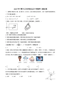 2025年宁夏中卫市沙坡头区中考数学三模试卷-普通用卷