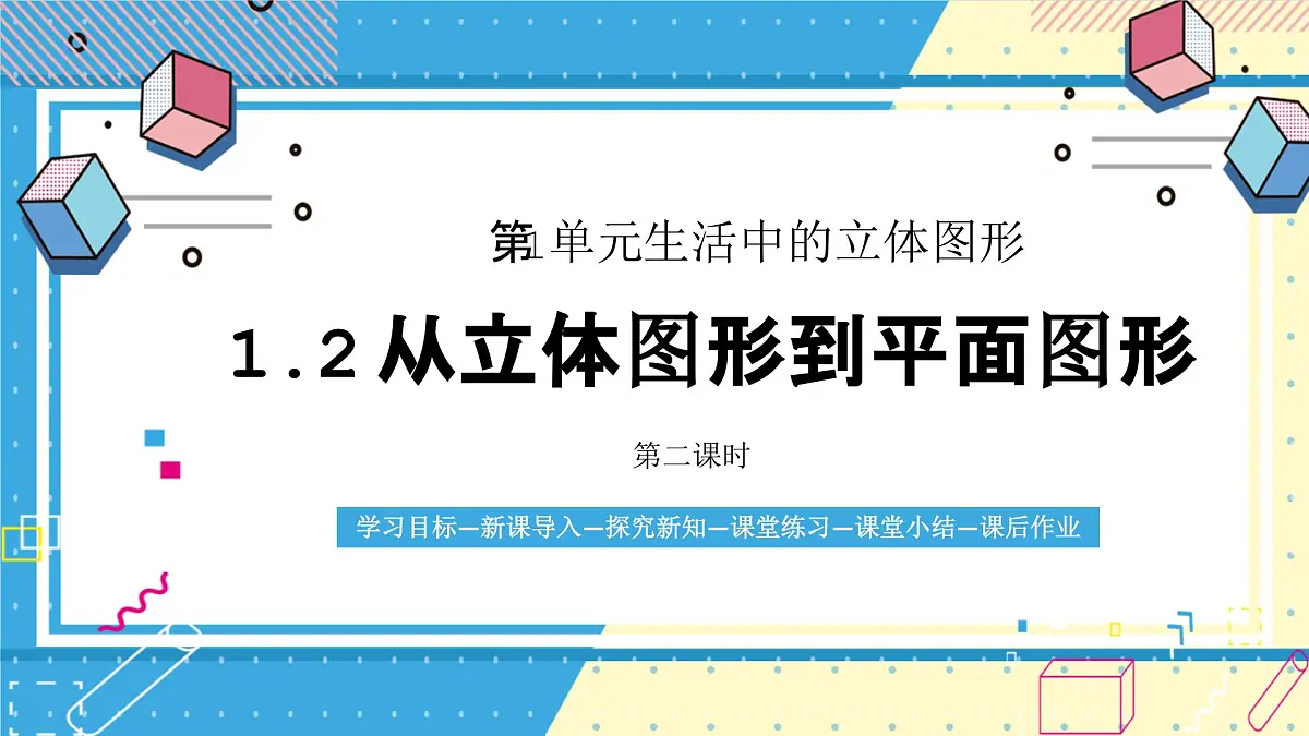 鲁教版(五四)六年级上册1.2从立体图形到平面图形第二课时课件PPT第1页