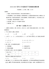 2024-2025学年沪科版八年级（初二）数学下册期末考试模拟卷01