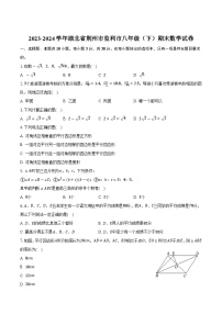 湖北省荆州市监利市2023-2024学年八年级下学期期末考试数学试卷(含答案)