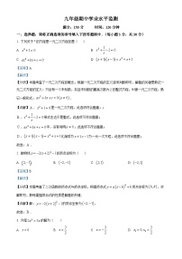 九年级上学期期中数学试题(人教版)