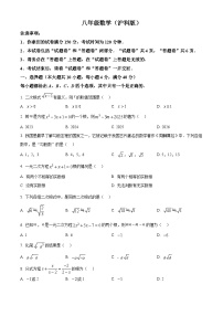 安徽省合肥市蜀山区琥珀联考2024-2025学年八年级下学期4月期中数学试题