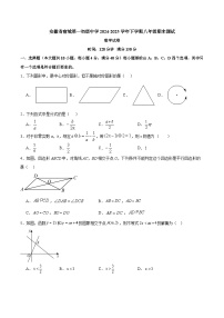 【八下BS数学】安徽省宿城第一初级中学2024-2025学年下学期八年级期末测试数学试卷
