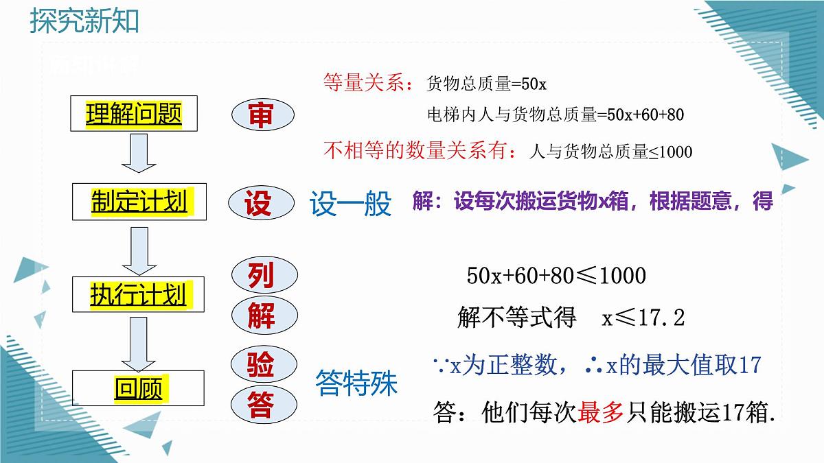 2025浙教版教材初中数学八年级上册3.3一元一次不等式及其解法(第三课时)课件第4页