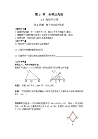初中数学人教版（2024）八年级上册（2024）14.2 三角形全等的判定第1课时教案设计