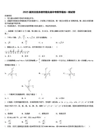 2025届河北省承德市隆化县中考数学最后一模试卷含解析