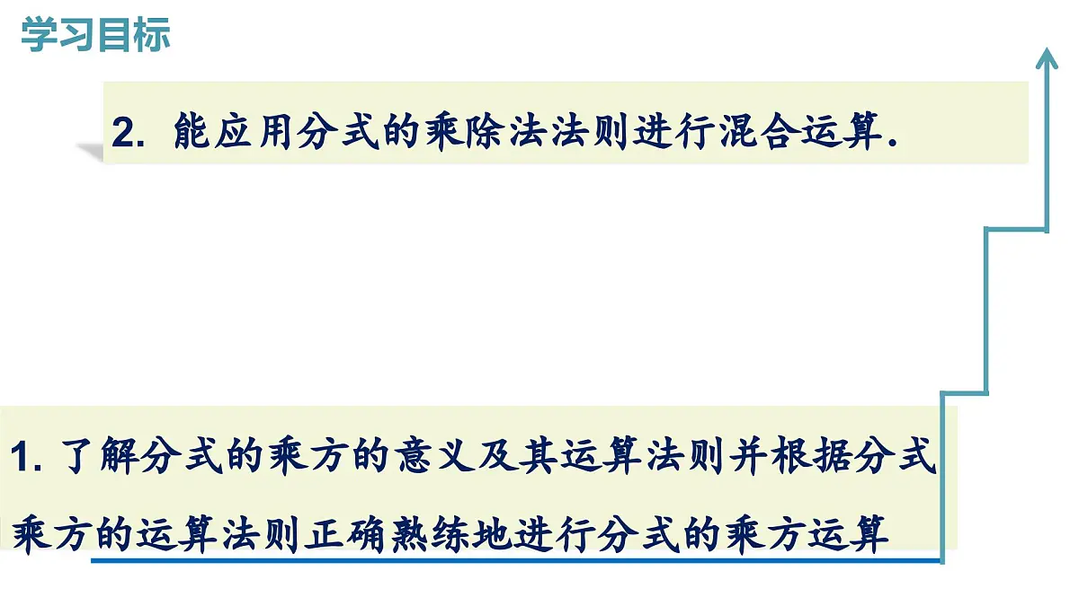 2025湘教版版教材初中数学八年级上册2.3 分式的乘法和除法第3课时课件第2页