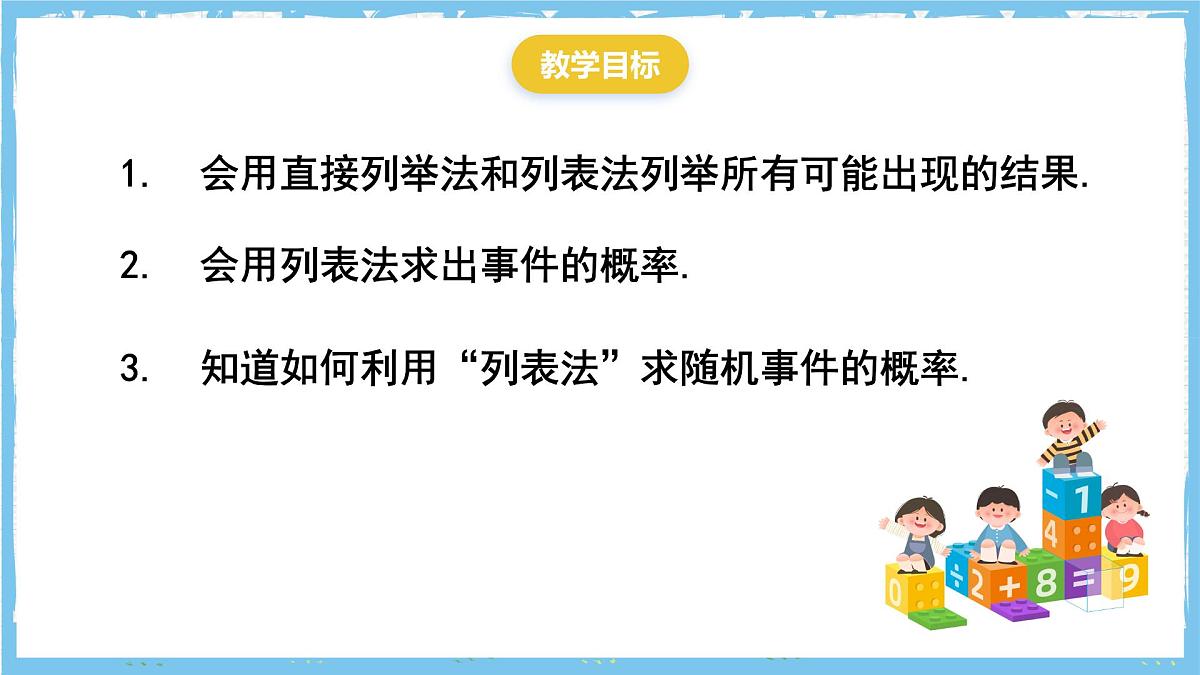 人教版数学九上 25.2.1《运用直接列举或列表法求概率》课件第2页