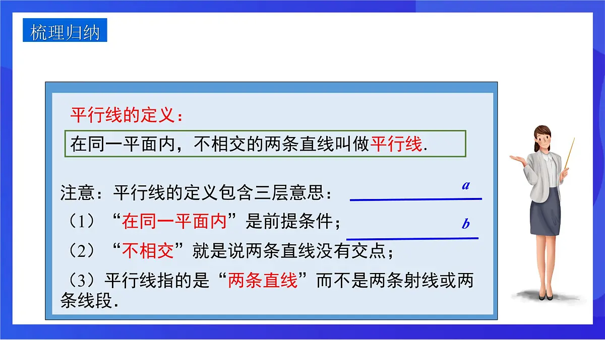 沪教版(五四制)(2024)数学七下课件_沪教版(五四制数学)七年级下册16.2.1《平行公理》(同步课件)第6页