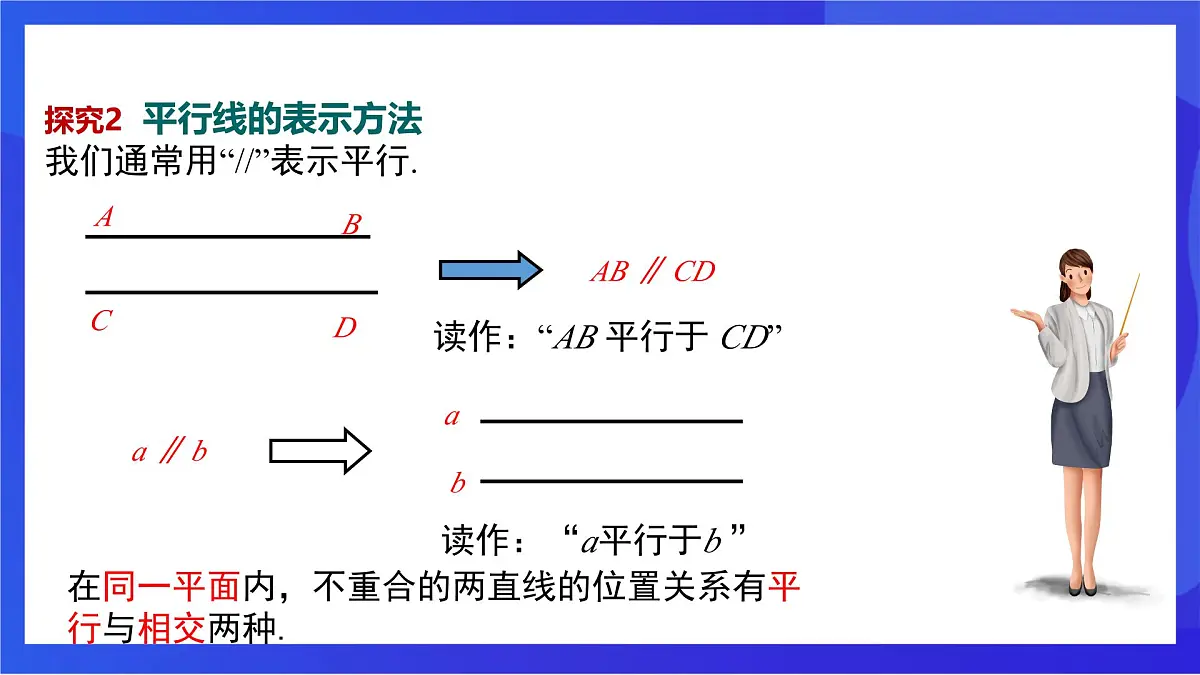 沪教版(五四制)(2024)数学七下课件_沪教版(五四制数学)七年级下册16.2.1《平行公理》(同步课件)第7页