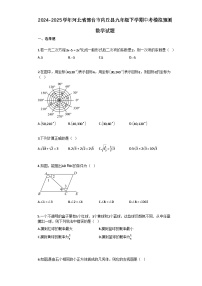 2024–2025学年河北省邢台市内丘县九年级下学期中考模拟预测数学试题[附答案]