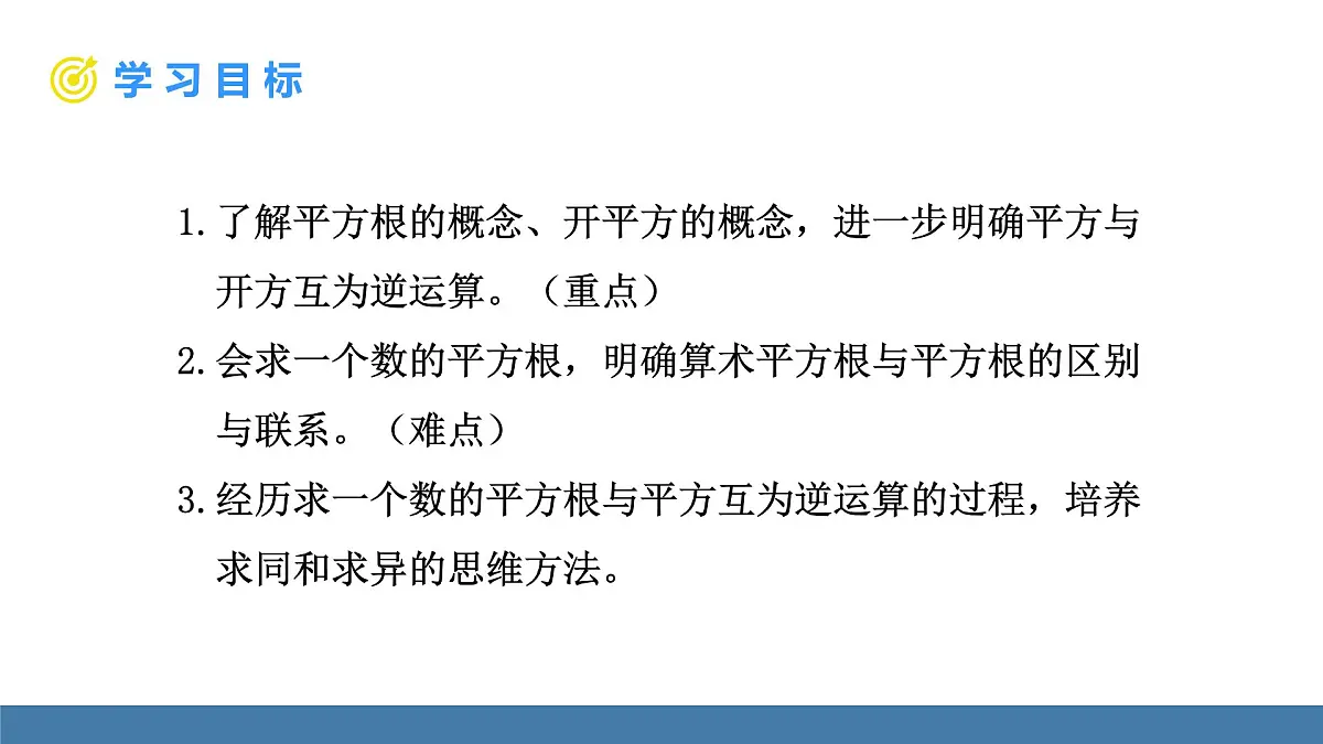 北师大版数学八年级上册2.2 平方根与立方根 第2课时 平方根(课件)第2页