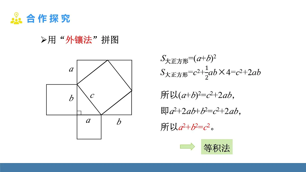 北师大版数学八年级上册1.1.2勾股定理的验证及简单应用(课件)第7页