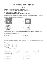 安徽省芜湖市第二十九中学2025年九年级中考一模数学试卷