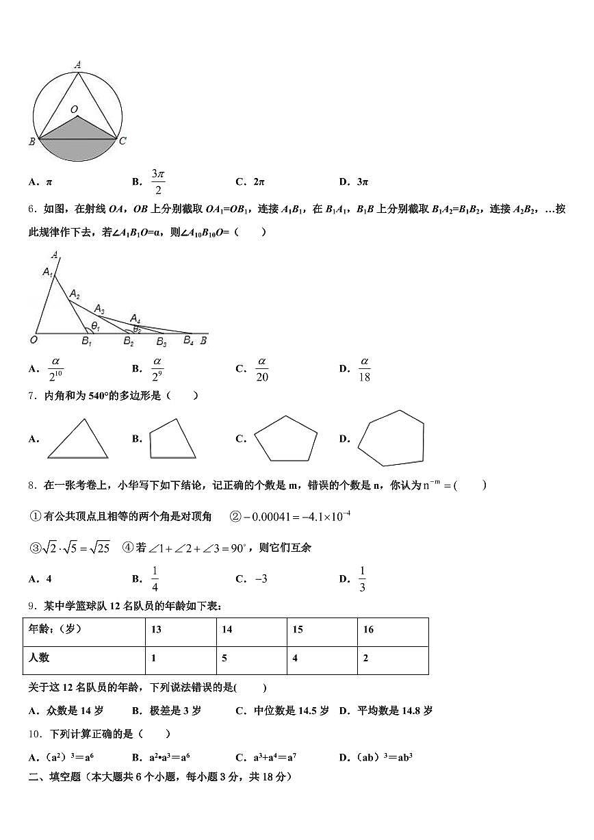 平乡县2025届中考冲刺卷数学试题含解析第2页