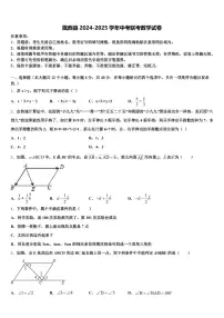 陇西县2024-2025学年中考联考数学试卷含解析