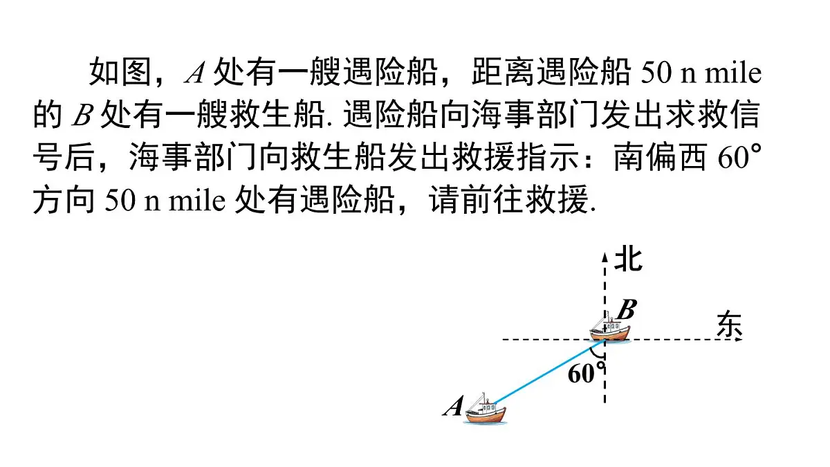 11.1 第3课时 利用方位角和距离表示地理位置(课件)2025-2026学年沪科版八年级数学上册第4页